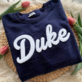 Basketball Season Custom Chenille Sweatshirt – Add Your Team Name or Game Day Text