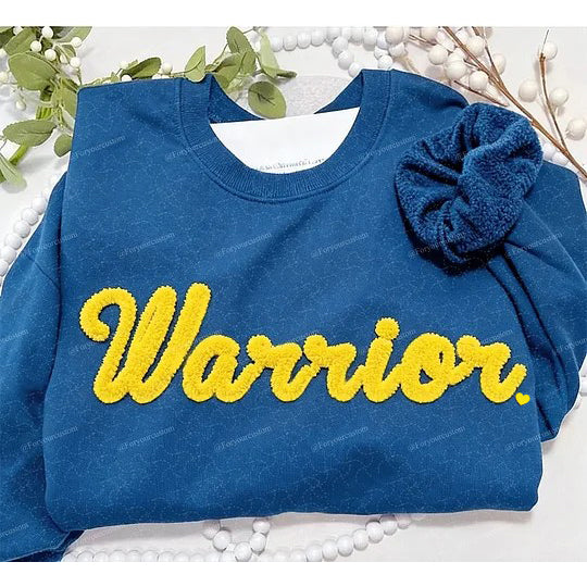 Basketball Season Custom Chenille Sweatshirt – Add Your Team Name or Game Day Text