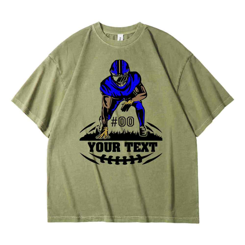 50% OFF🏈Shine On Game Day - Custom Glitter Football Player Crewneck Hoodie Tshirt