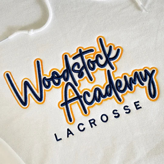 Custom 3D PUFF Embroidery Team Sweatshirt, School Spirit Wear, School Mascot