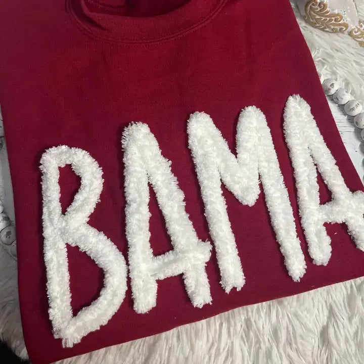 Personalized School Team Chenille Embroidered Game Day Sweatshirt
