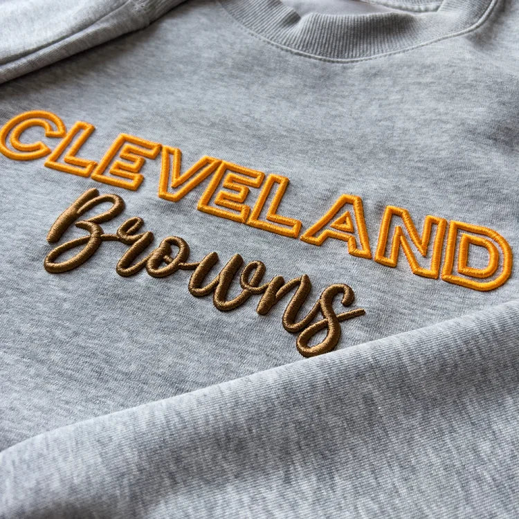 🏈🏀⚾️🥎Custom 3D PUFF Embroidery College Team Sweatshirt