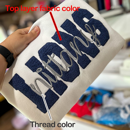 Custom Applique patch sweatshirt
