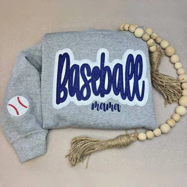 Customized Balls Glitter Sweatshirt, Gifts For Football Lovers, Mama Sweatshirt