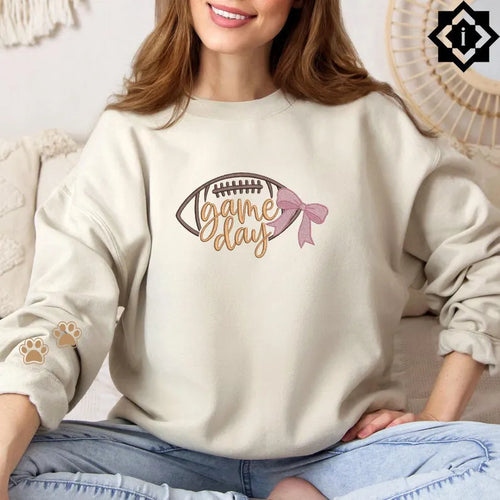 Embroidered Game Day Shirt, Touchdown Football Sweatshirt, School Football T-Shirt, Sweatshirt, Hoodie