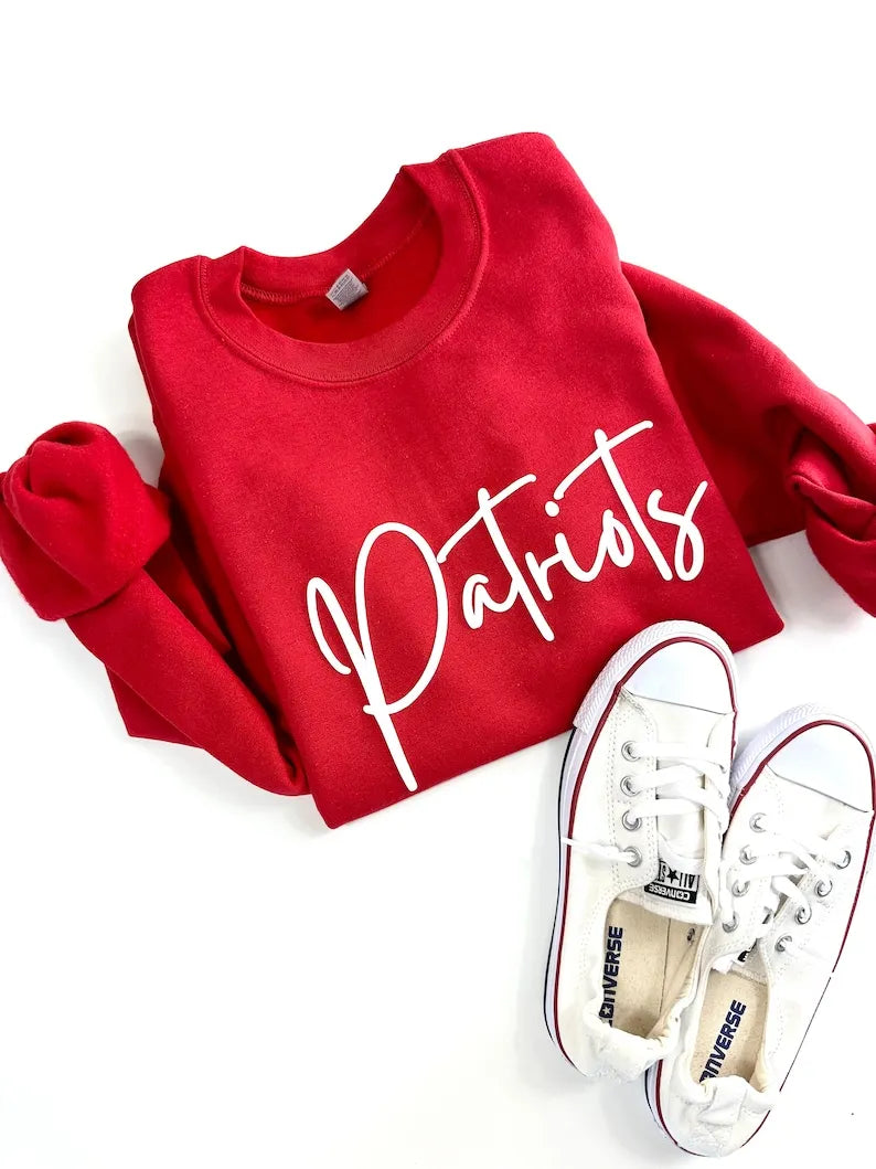 Custom Team Name Sweatshirt, Puff Print, Gift for Christmas Gift Idea, School Spirit Sweatshirt