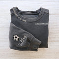 VINTAGE CUSTOM CREW-Custom Embroidered Hand Distressed Roman Numeral Sweatshirt