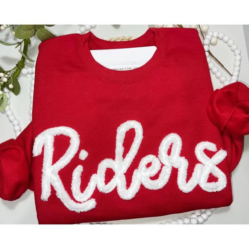 Custom Football Game Day Midwest Bold Chenille Sweatshirt