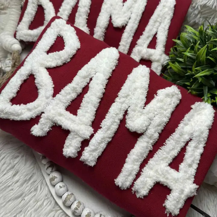 Personalized School Team Chenille Embroidered Game Day Sweatshirt