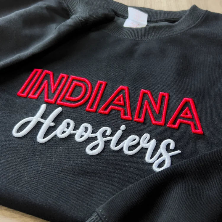 🏈🏀⚾️🥎Custom 3D PUFF Embroidery College Team Sweatshirt