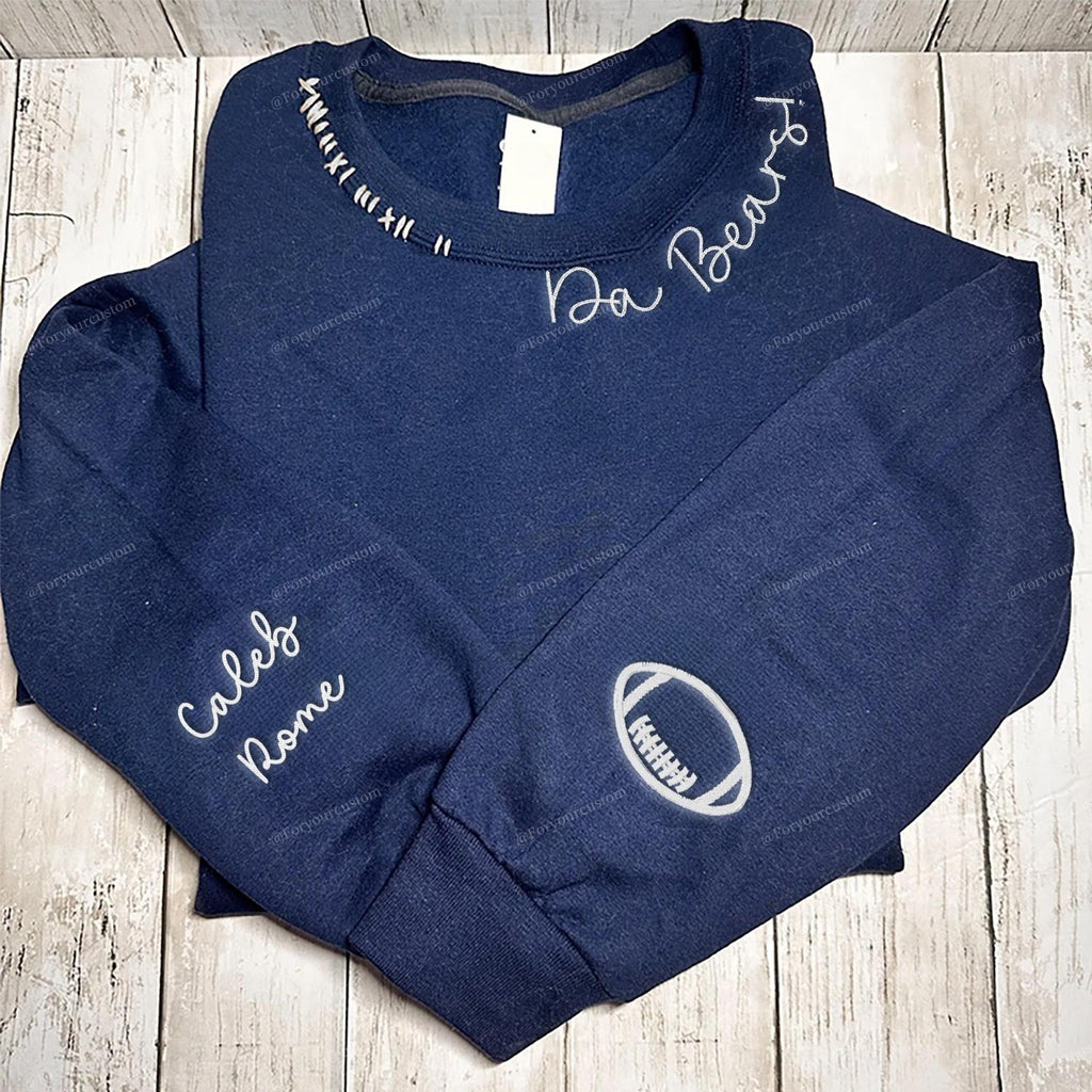 VINTAGE CUSTOM CREW-Custom Embroidered Hand Distressed Sweatshirt