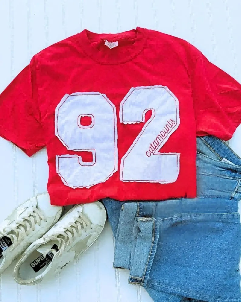CUSTOM Sports Number Embroidered Crewneck