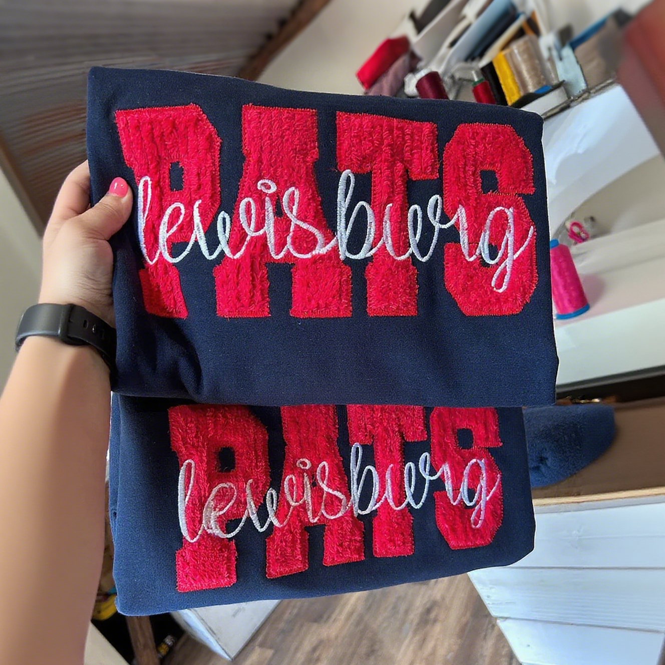 Custom Applique patch sweatshirt