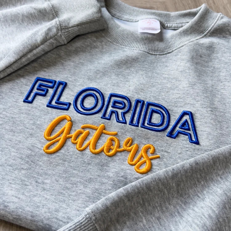 🏈🏀⚾️🥎Custom 3D PUFF Embroidery College Team Sweatshirt