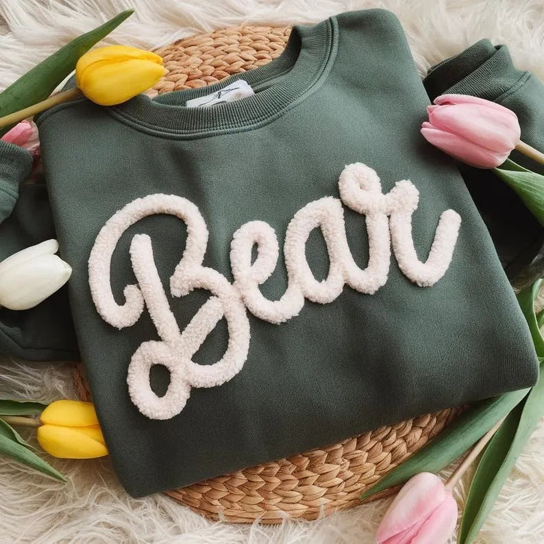Custom Oversized Street West Coast Team Chenille Sweatshirt