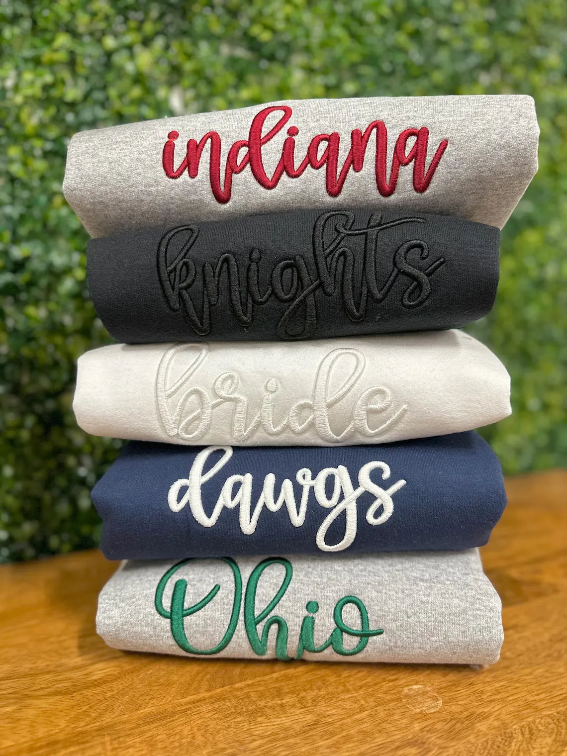 🏈Custom 3D Embroidery Sweatshirt/T-shirt/Hoodie