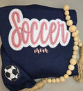 Personalized Soccer Mom Glitter Sweatshirt, Hoodie & T-Shirt