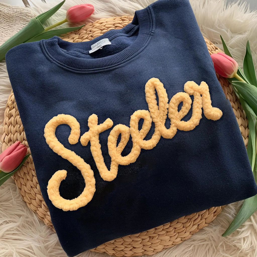 Custom Embroidered East Coast Collegiate Chenille Sweatshirt