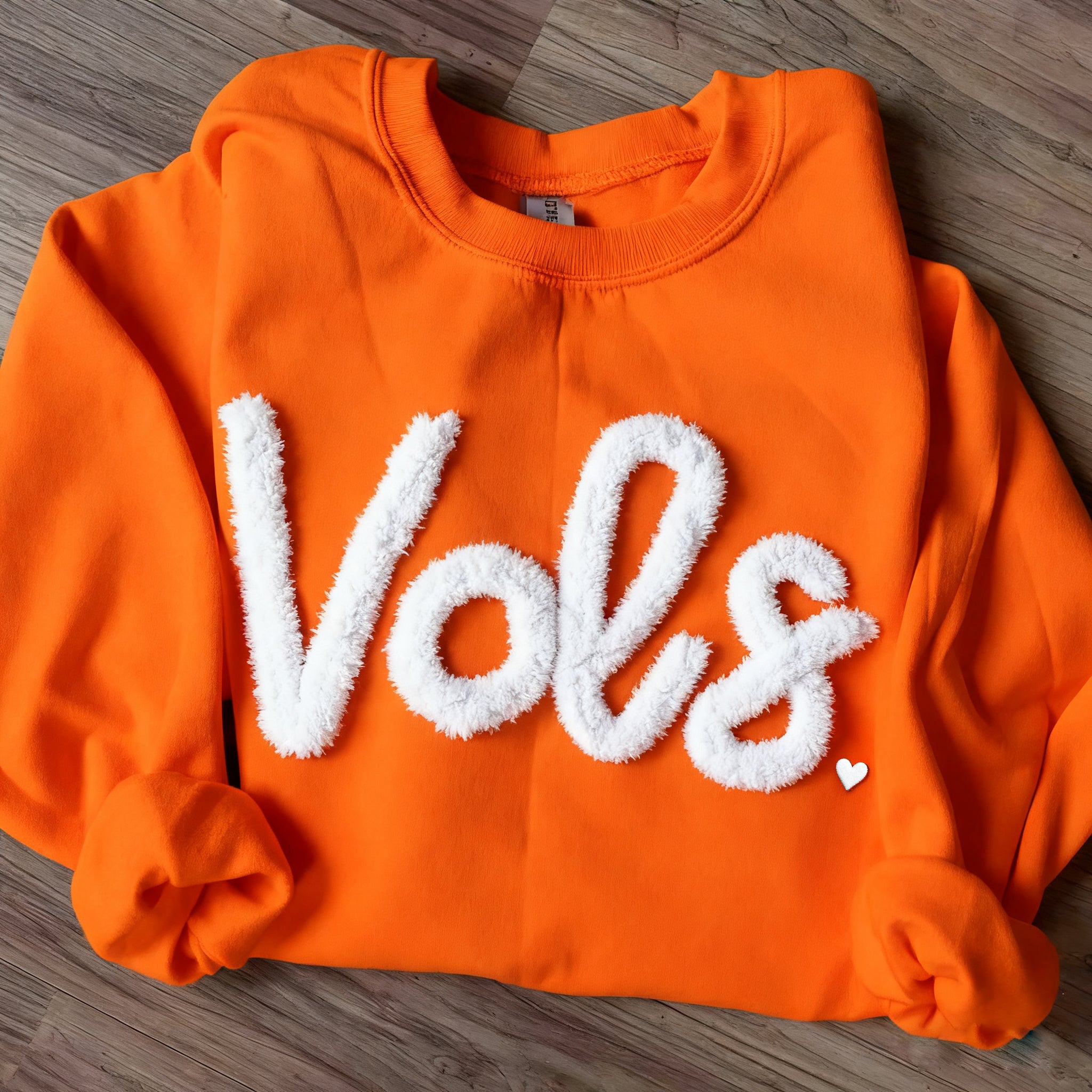 Custom Team Name Embroidered Chenille Sweatshirt – Oversized Football-Inspired Fit
