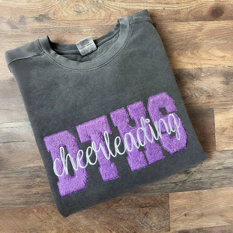 Custom Applique patch sweatshirt