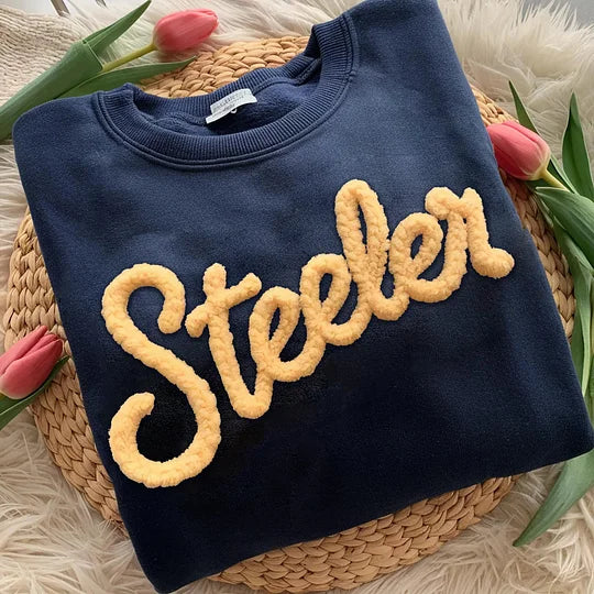 (Babies & Youth) Personalized Chenille Embroidered Sweatshirt
