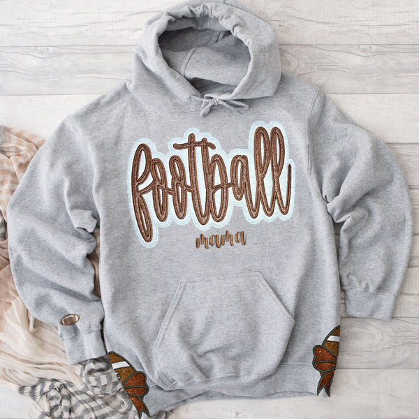 Customized Balls Glitter Sweatshirt Mama Sweatshirt with Sporty Bow – Gifts For Sports Lovers