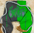 Custom Glitter Embroidered Two Tone Sweatshirt