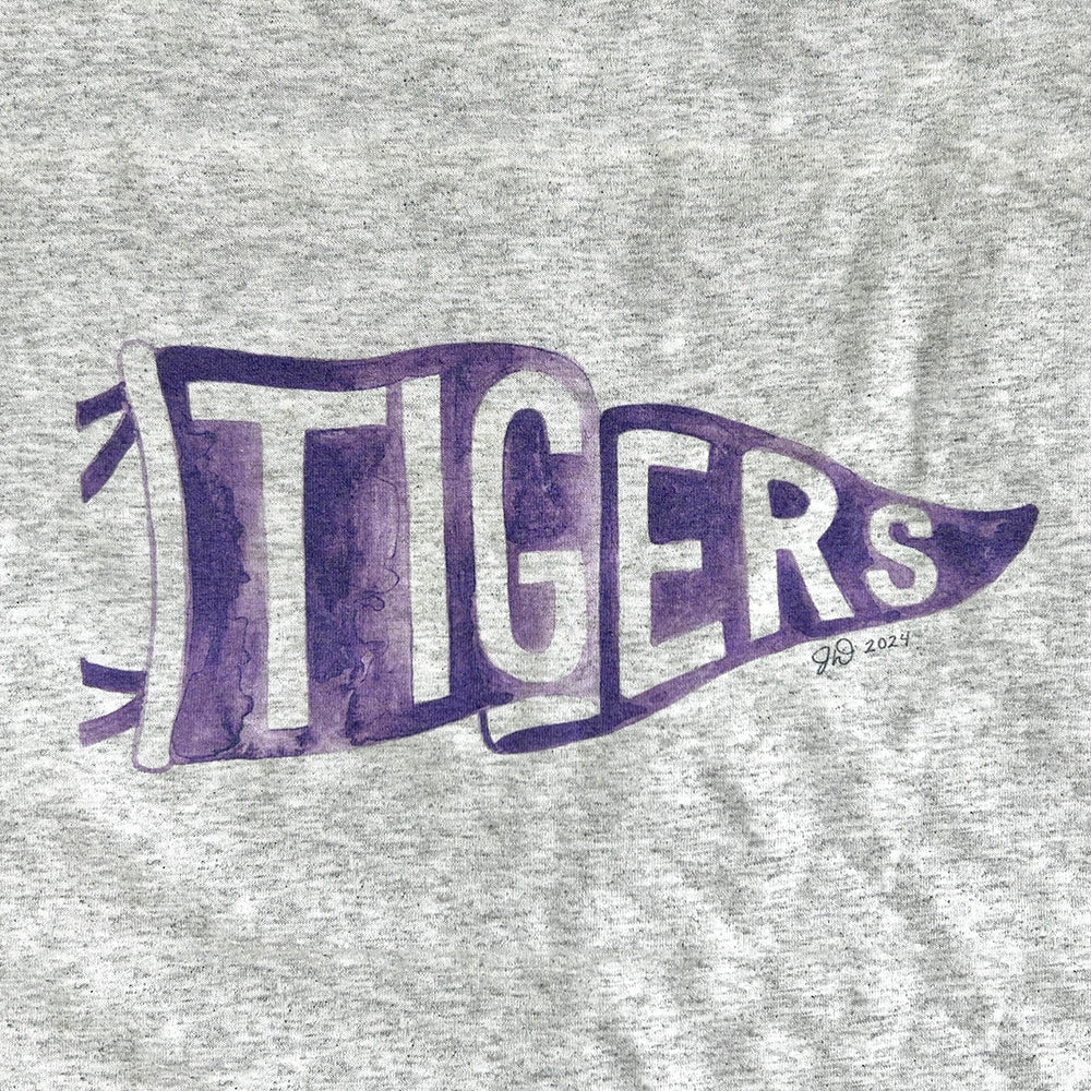 Custom Watercolor Pennant Team Mascot Crewneck