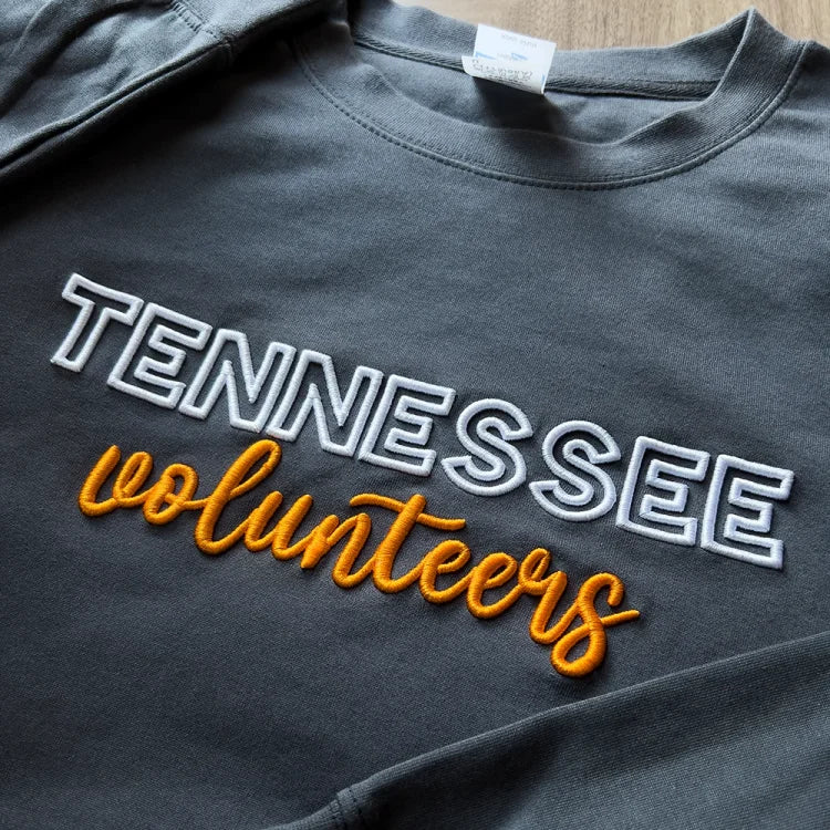 🏈🏀⚾️🥎Custom 3D PUFF Embroidery College Team Sweatshirt