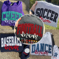 Custom Embroidered Glitter Cheer Mom T-shirt & Sweatshirt, Cheer Mom Gift