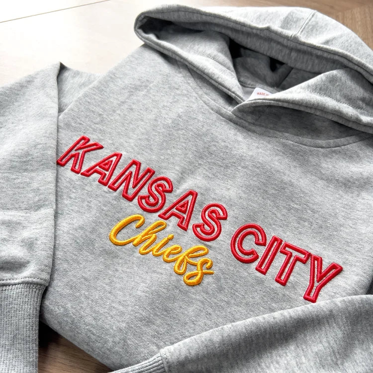 🏈🏀⚾️🥎Custom 3D PUFF Embroidery College Team Sweatshirt
