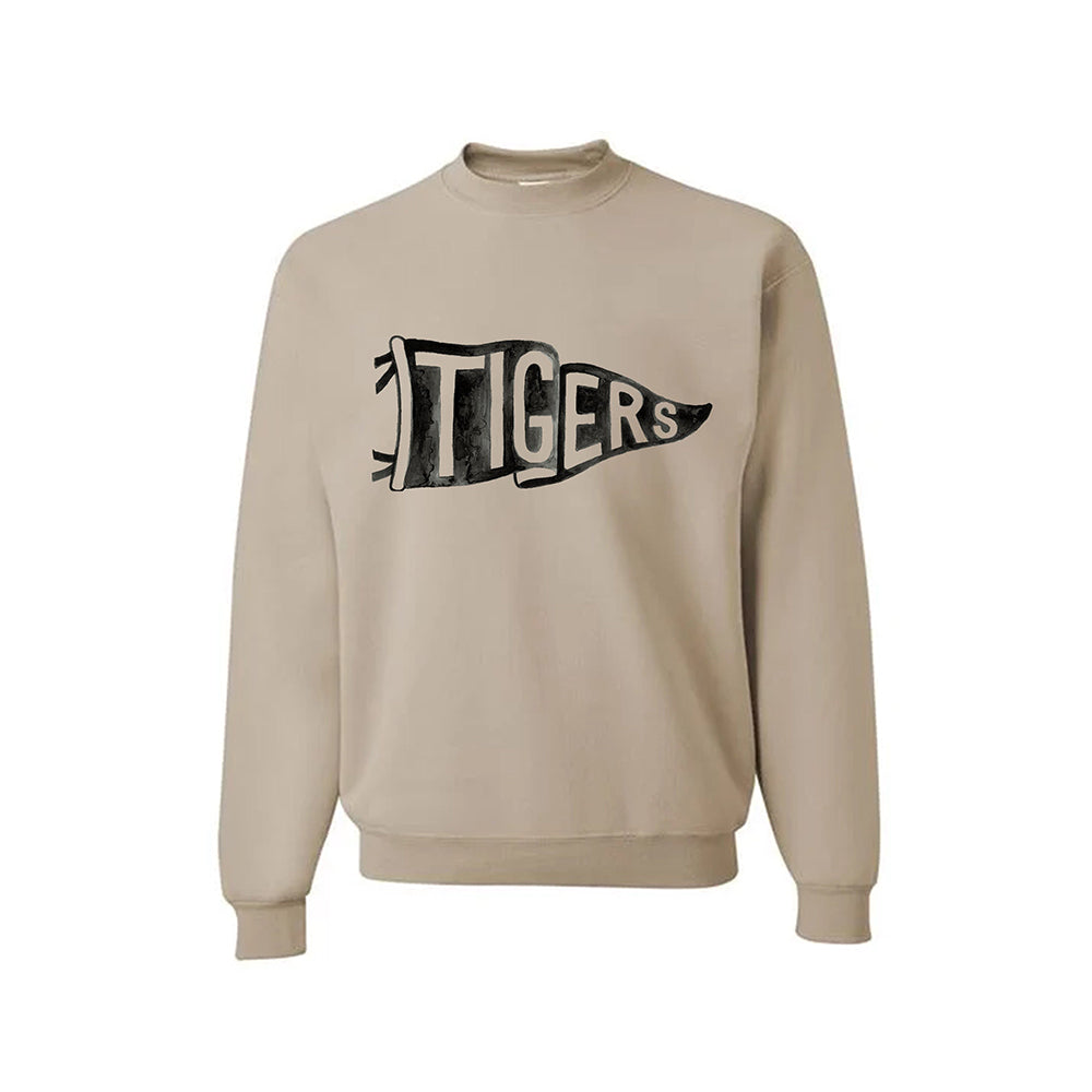 Custom Watercolor Pennant Team Mascot Crewneck