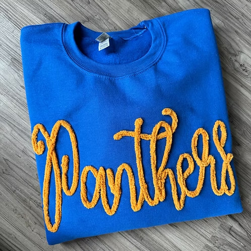 Custom Varsity Collegiate Chenille Midwest Retro Preppy Sweatshirt