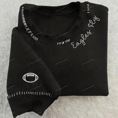 VINTAGE CUSTOM CREW-Custom Embroidered Hand Distressed Sweatshirt