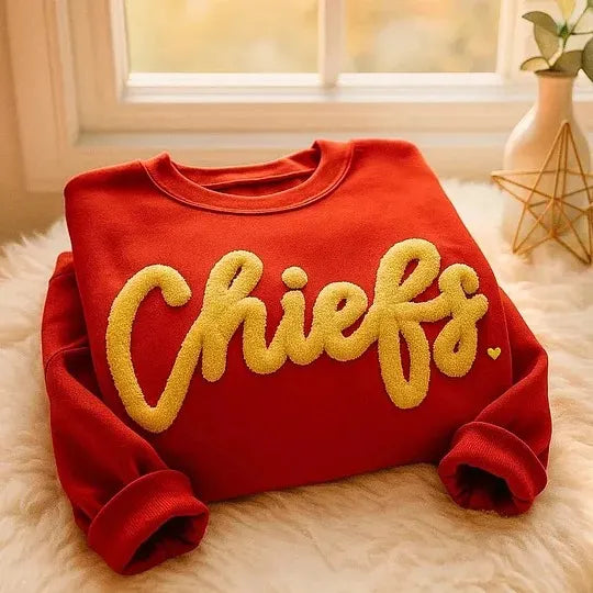 Custom Football Game Day Midwest Bold Chenille Sweatshirt