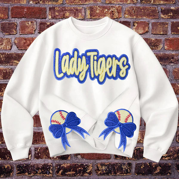 Custom Text Glitter Sweatshirt , Personalized Mama Sweatshirt with Sporty Bow , Add Your Message Here , Gift for Sports Lovers