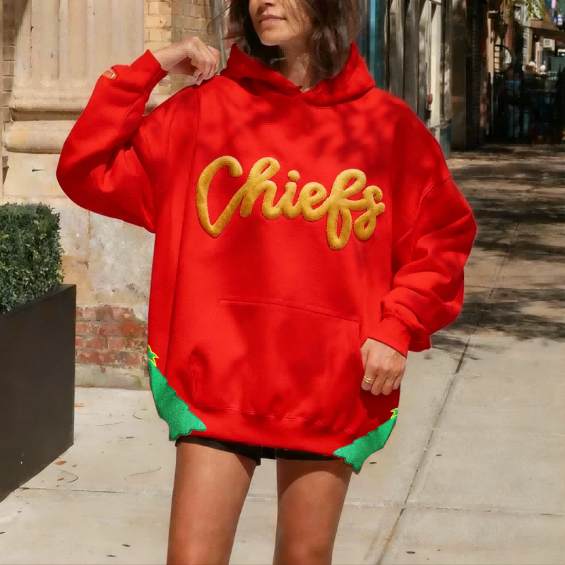Custom Chenille Team Sweatshirt with Bow – Cozy Style & Fan Spirit