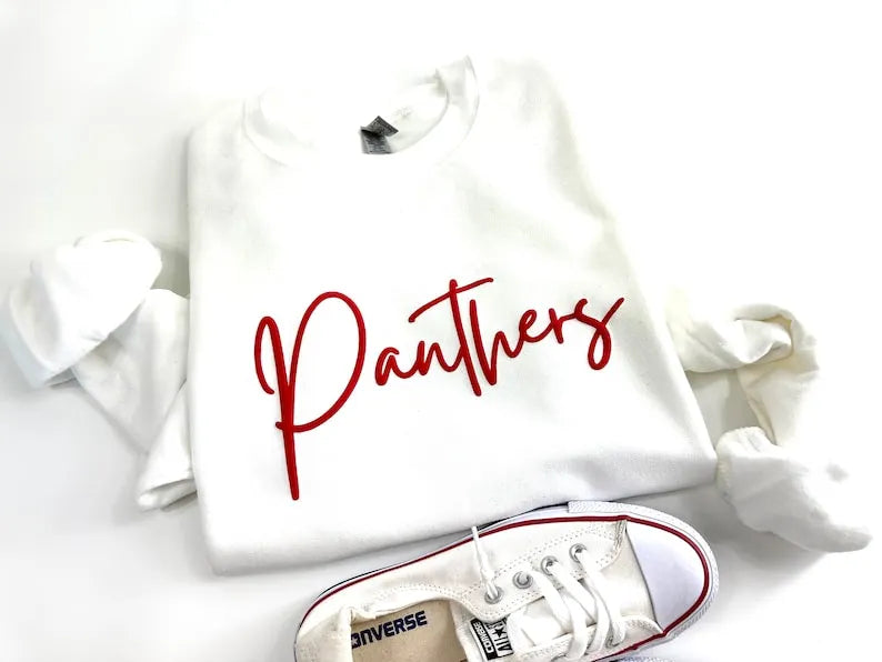 Custom Team Name Sweatshirt, Puff Print, Gift for Christmas Gift Idea, School Spirit Sweatshirt