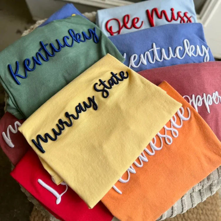 🏈Custom 3D Embroidery Sweatshirt/T-shirt/Hoodie
