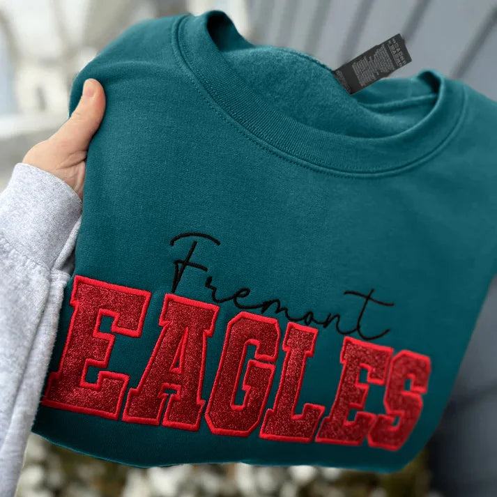 Custom Glitter Embroidered Team/Mascot Sweatshirt
