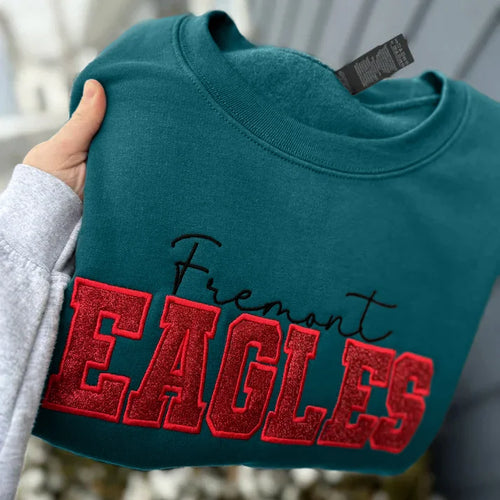 Custom Glitter Embroidered Team/Mascot Sweatshirt